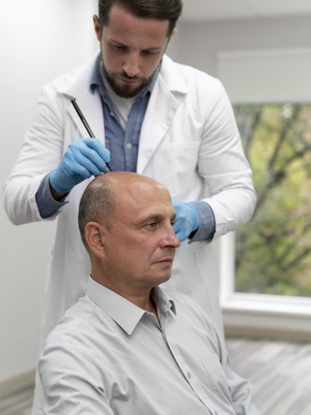 mature-man-going-through-follicular-unit-extraction-process
